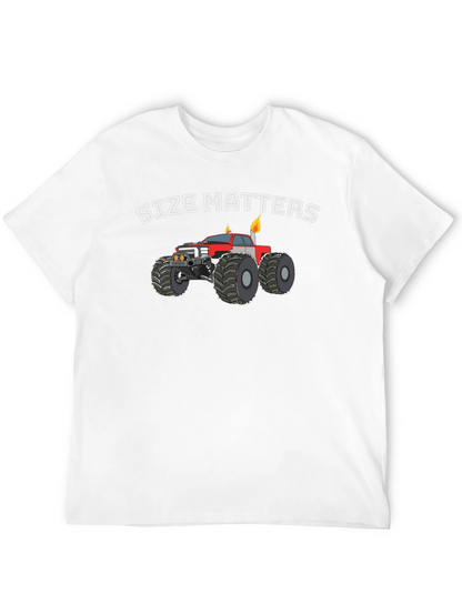 Size Matters Monster Truck Graphic T-Shirt