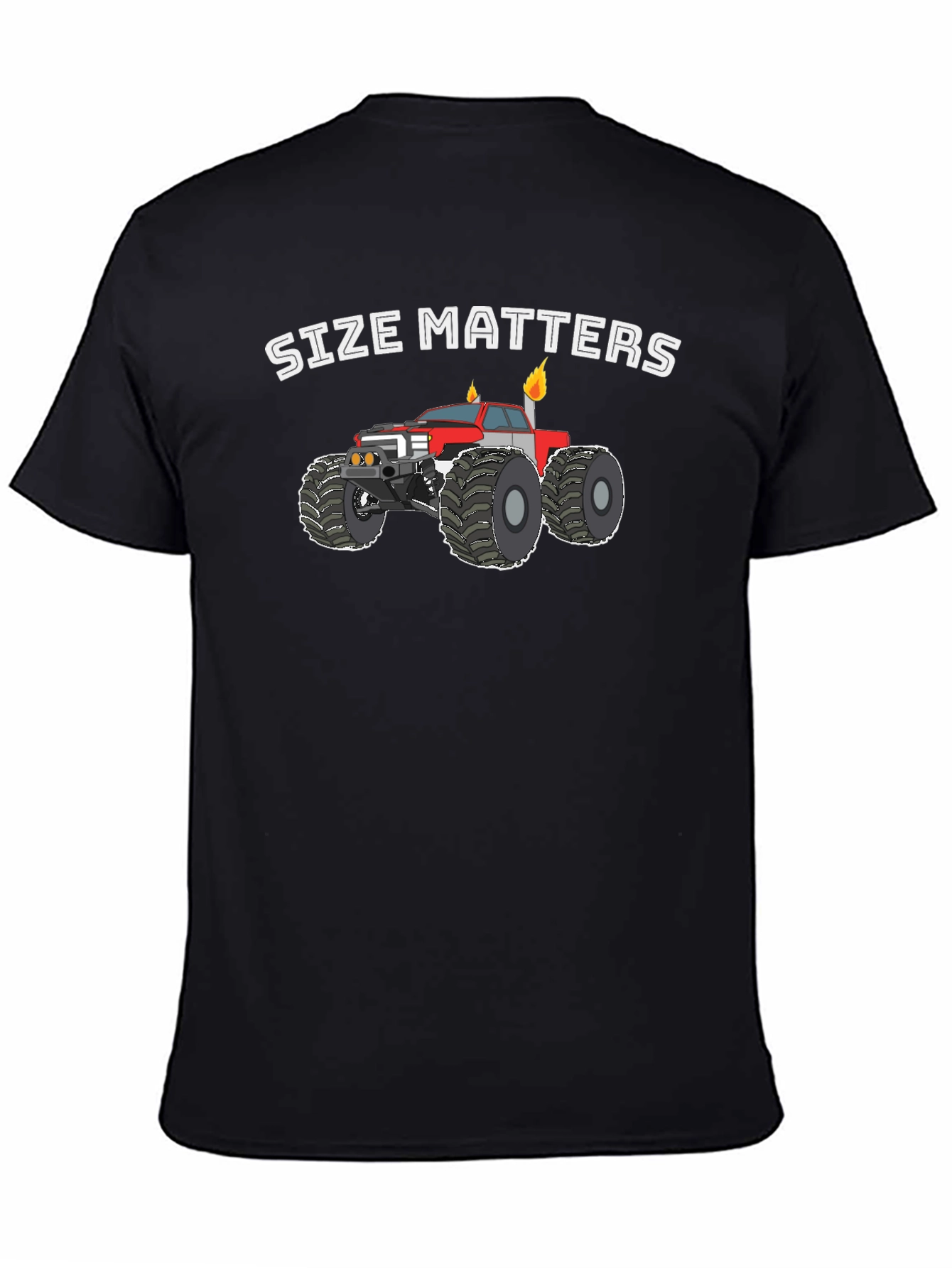 Size Matters Monster Truck Graphic T-Shirt