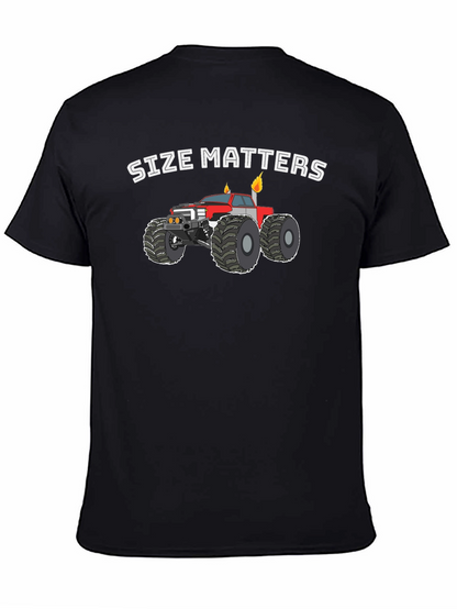 Size Matters Monster Truck Graphic T-Shirt