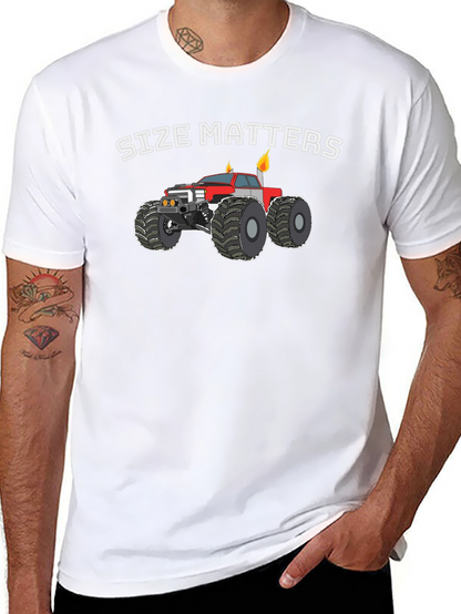 Size Matters Monster Truck Graphic T-Shirt