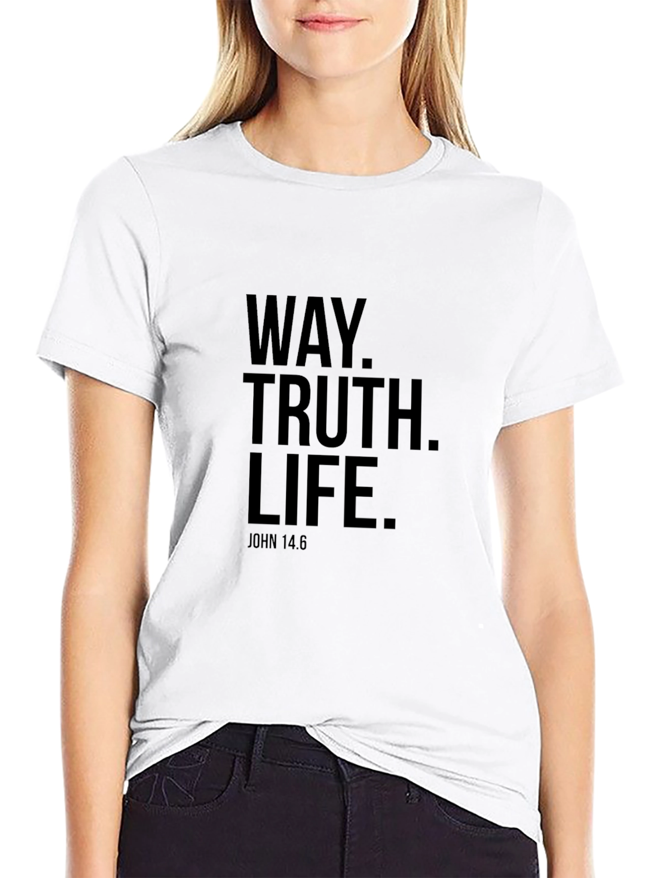 Way Truth Life T-Shirt - John 14:6 Religious Tee