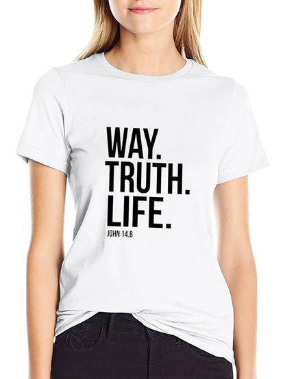 Way Truth Life T-Shirt - John 14:6 Religious Tee