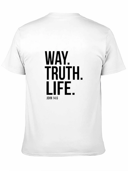 Way Truth Life T-Shirt - John 14:6 Religious Tee