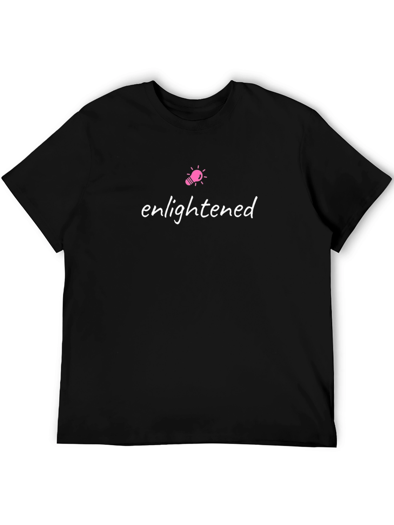 Enlightened Graphic Tee - Black Crew Neck T-Shirt
