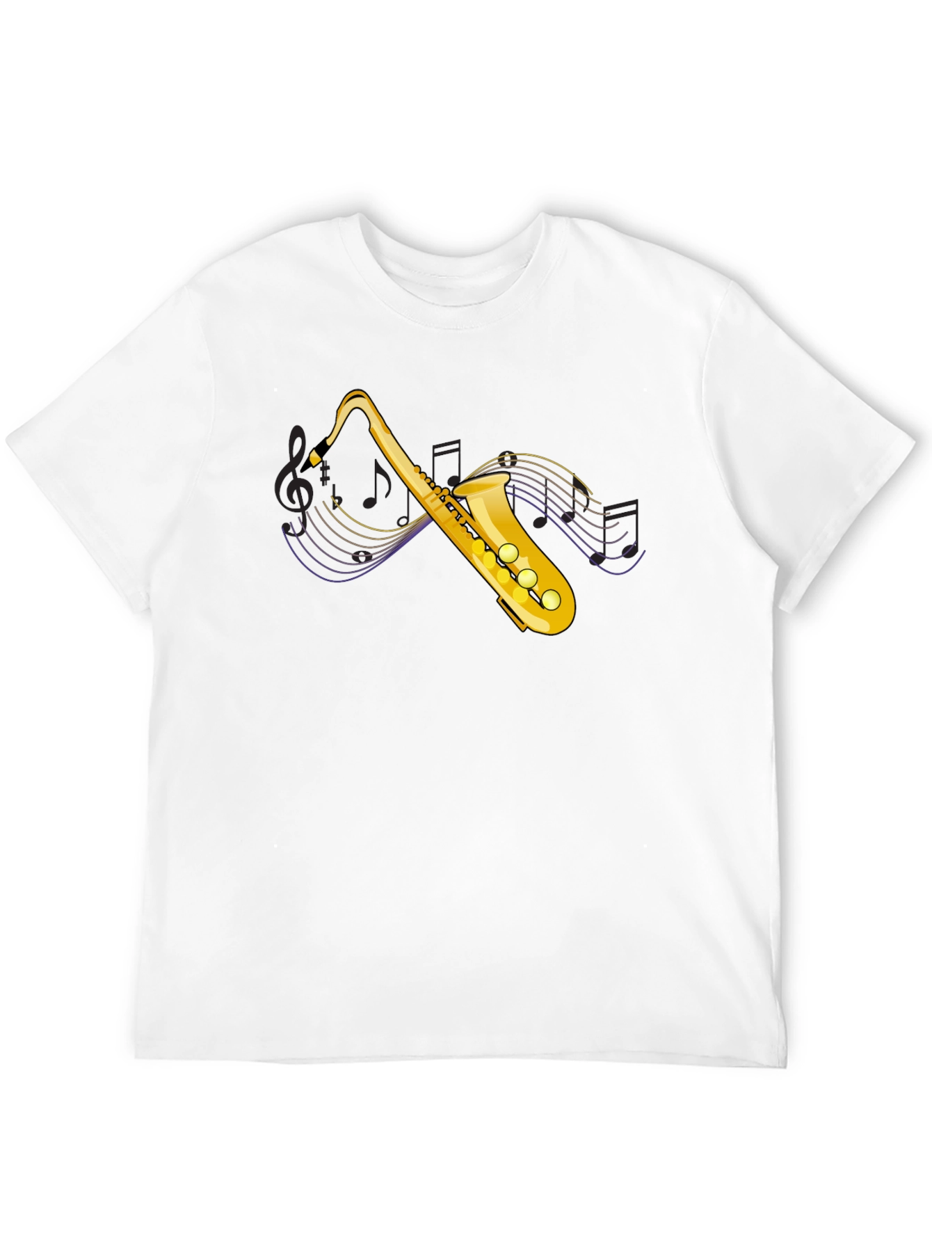 Saxophone Graphic Tee - Musical Instrument T-Shirt