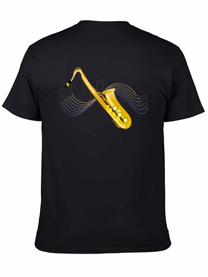 Saxophone Graphic Tee - Musical Instrument T-Shirt