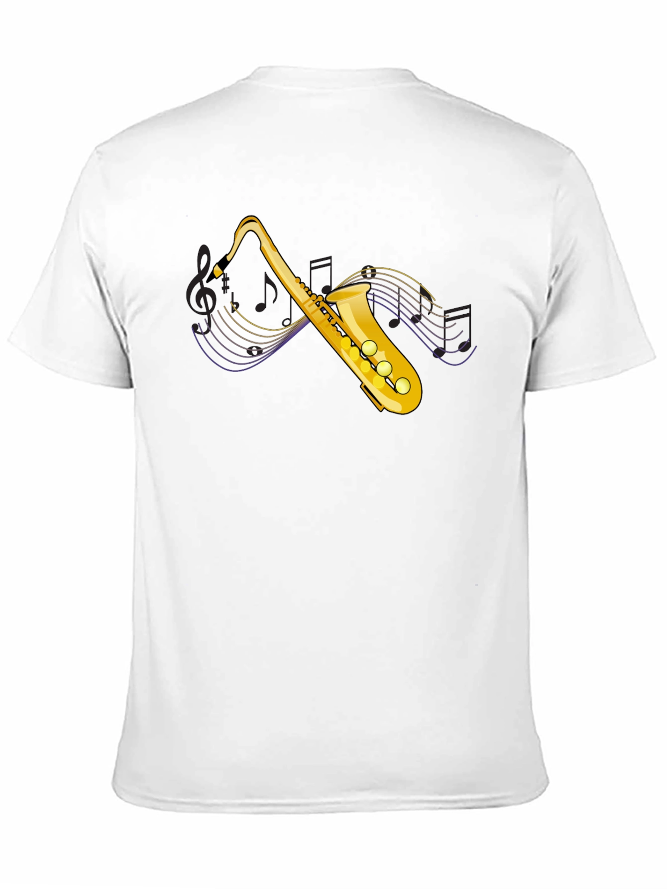 Saxophone Graphic Tee - Musical Instrument T-Shirt