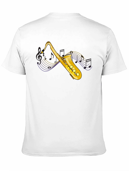 Saxophone Graphic Tee - Musical Instrument T-Shirt