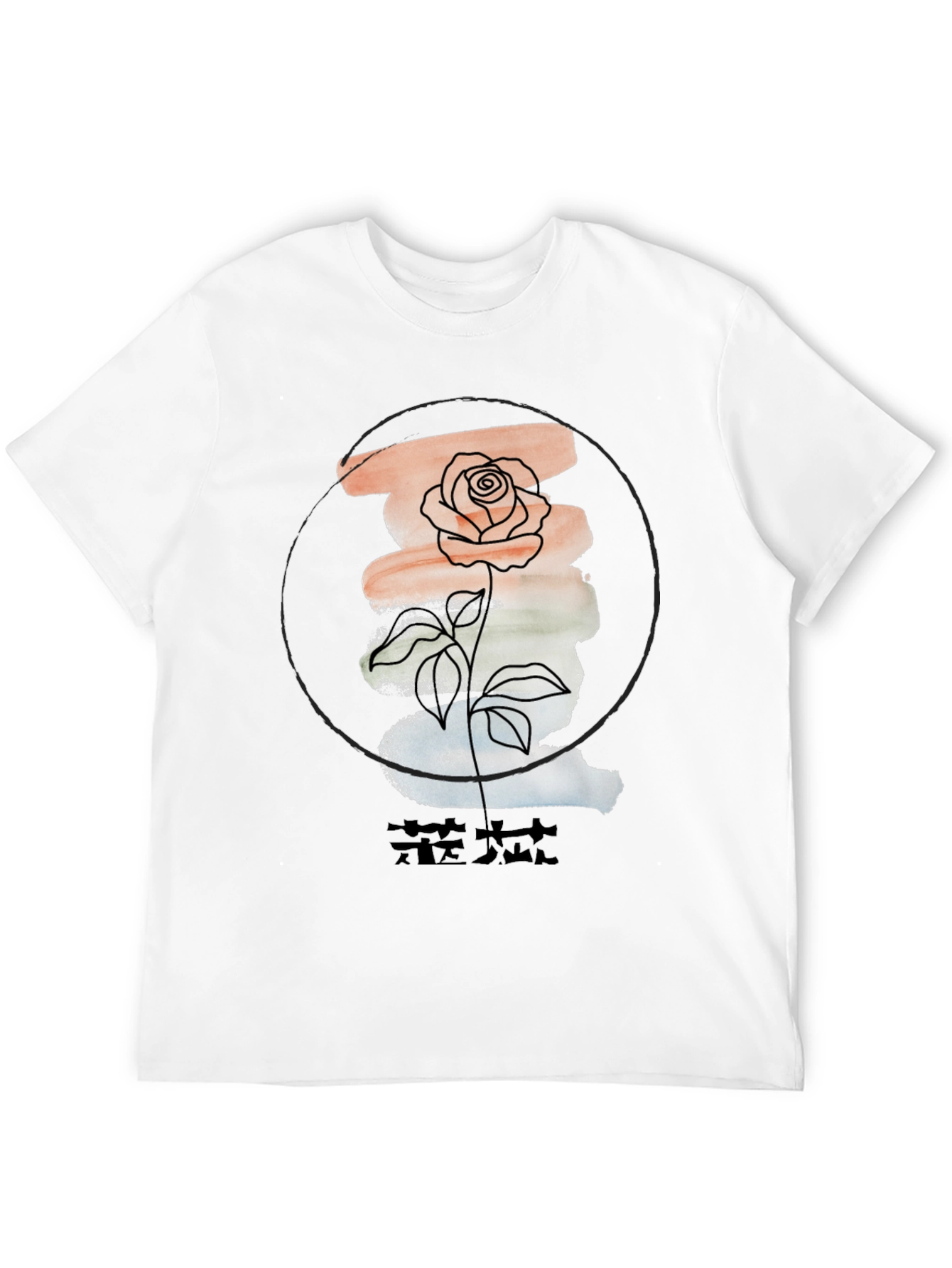 Floral Graphic Tee - Stylish Mens Black T-Shirt