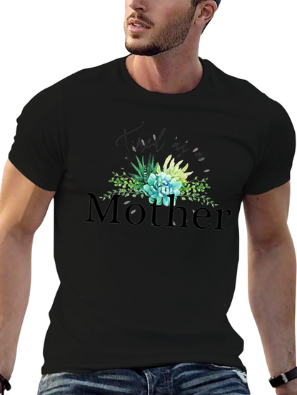 Tired As A Mother Graphic Tee - Black