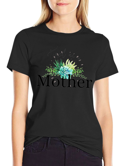 Tired As A Mother Graphic Tee - Black