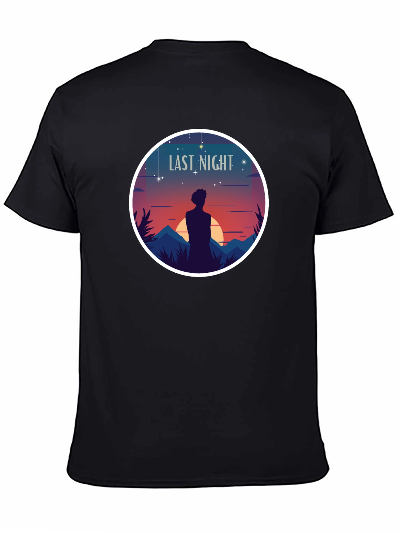 Last Night Graphic T-Shirt - Black