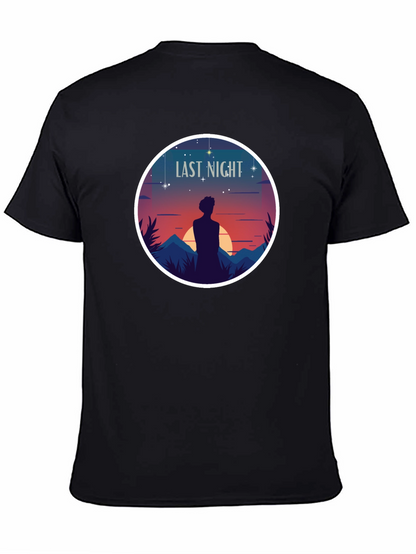 Last Night Graphic T-Shirt - Black