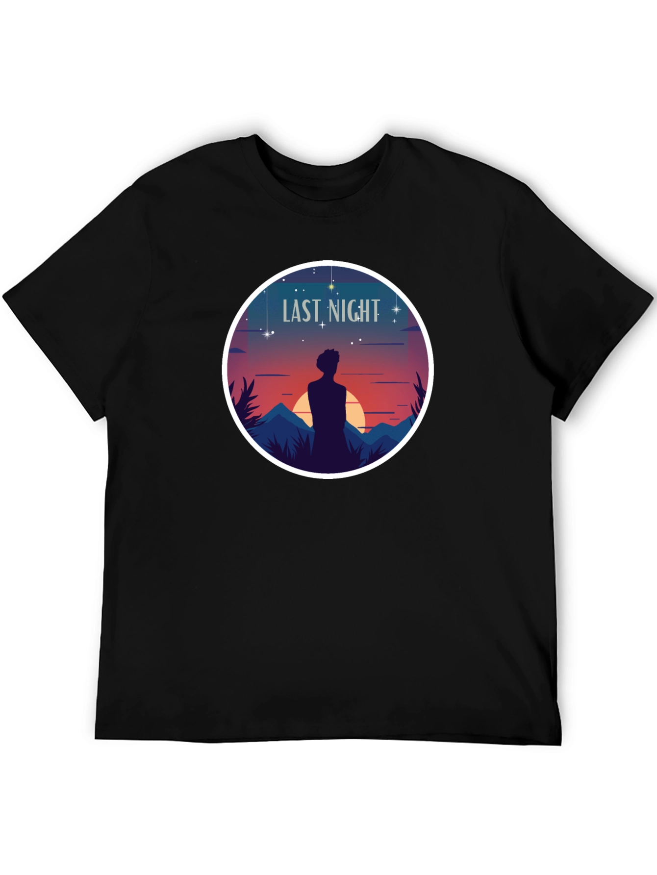Last Night Graphic T-Shirt - Black