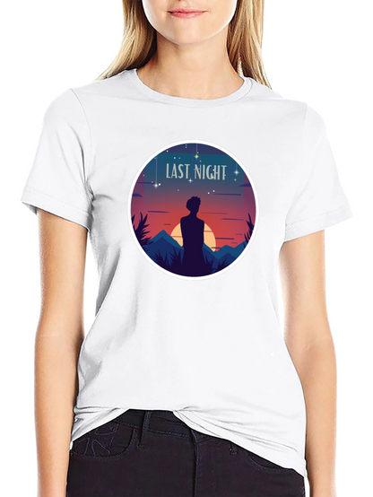 Last Night Graphic T-Shirt - Black