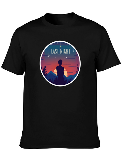 Last Night Graphic T-Shirt - Black