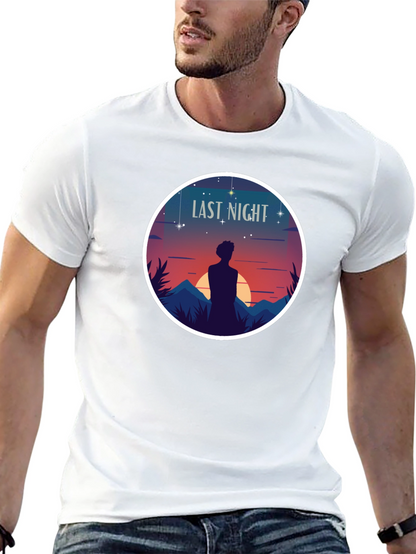 Last Night Graphic T-Shirt - Black