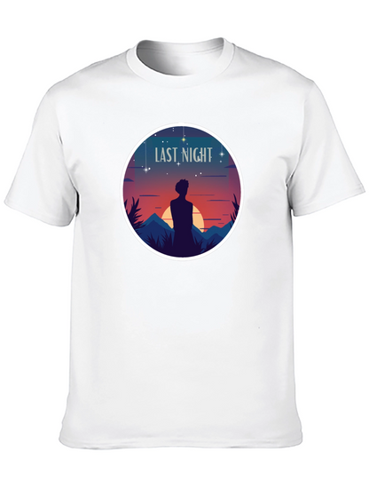 Last Night Graphic T-Shirt - Black