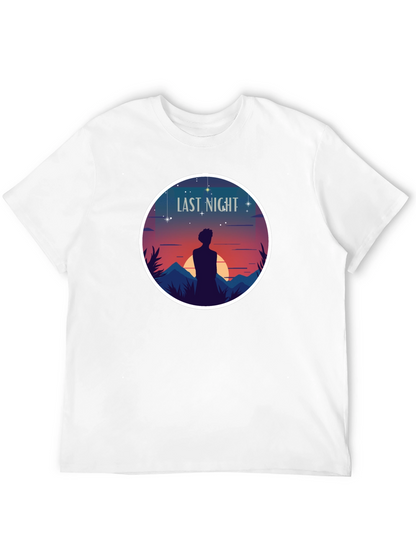 Last Night Graphic T-Shirt - Black