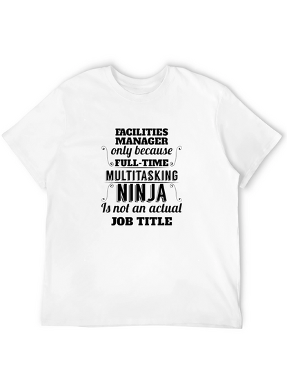 Facilities Manager Ninja Graphic T-Shirt