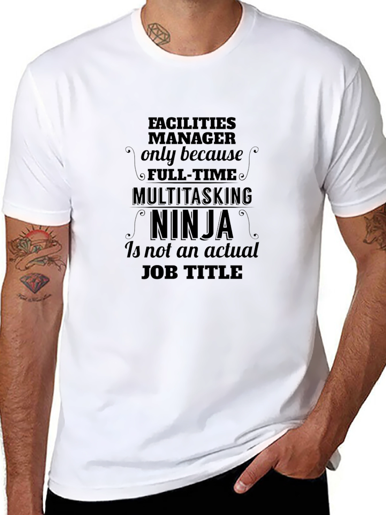 Facilities Manager Ninja Graphic T-Shirt