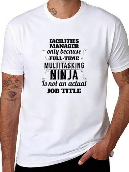 Facilities Manager Ninja Graphic T-Shirt
