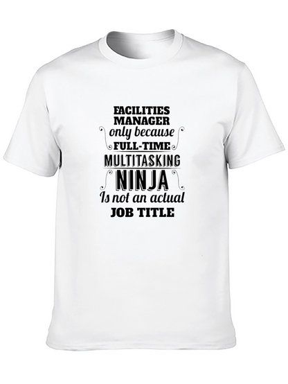 Facilities Manager Ninja Graphic T-Shirt