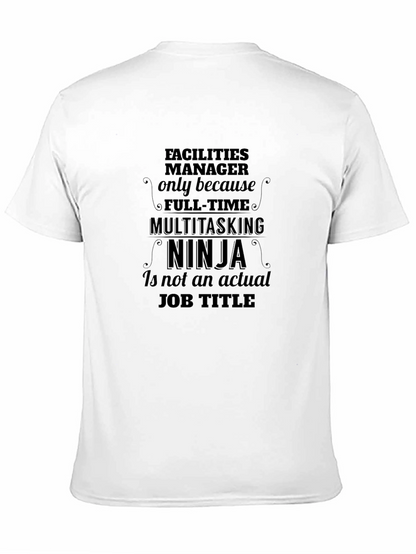 Facilities Manager Ninja Graphic T-Shirt