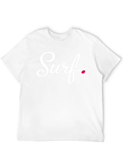 Surf Script Black T-Shirt - Casual Comfort