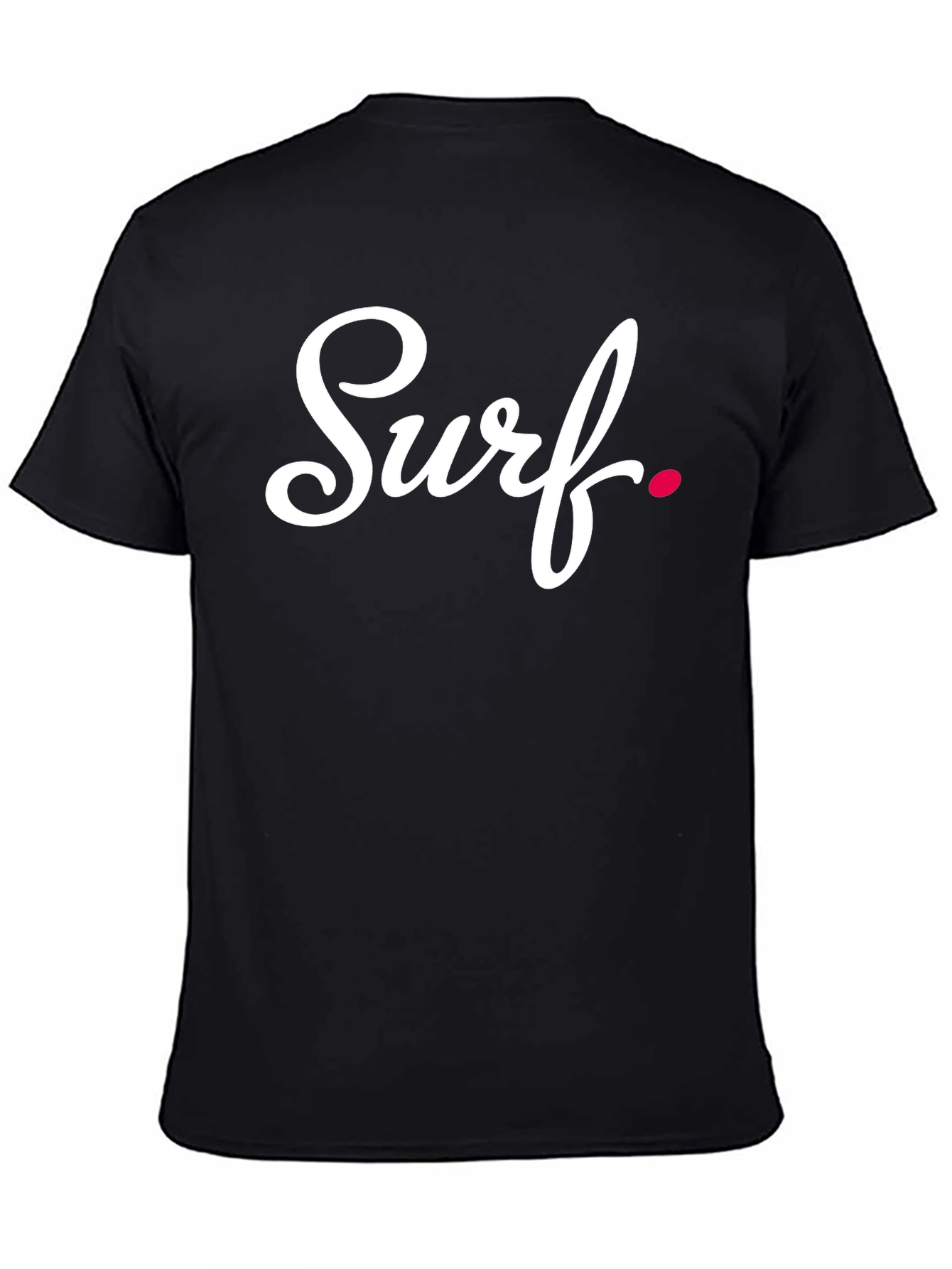 Surf Script Black T-Shirt - Casual Comfort