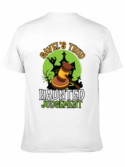 Gavels Thud Haunted Judgement Halloween Tee
