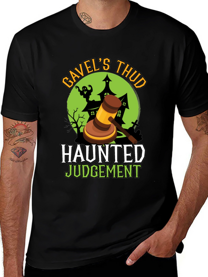 Gavels Thud Haunted Judgement Halloween Tee