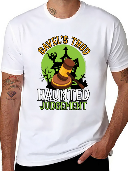 Gavels Thud Haunted Judgement Halloween Tee