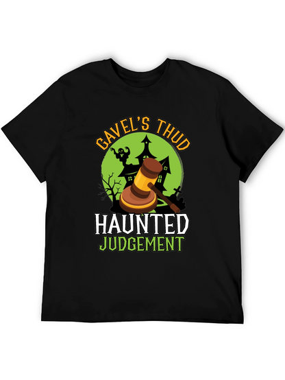 Gavels Thud Haunted Judgement Halloween Tee