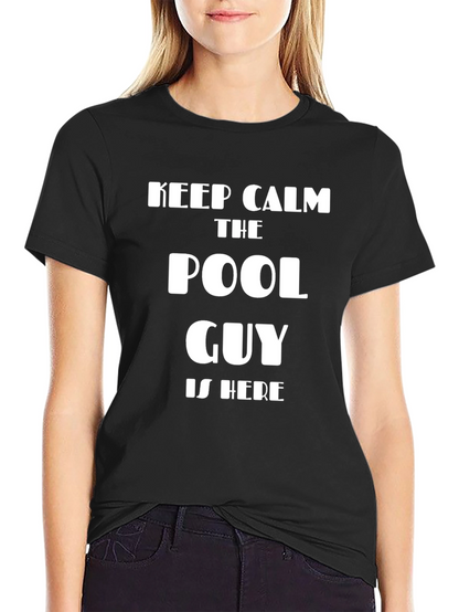 Keep Calm Pool Guy T-Shirt Funny Pool Maintenance Tee