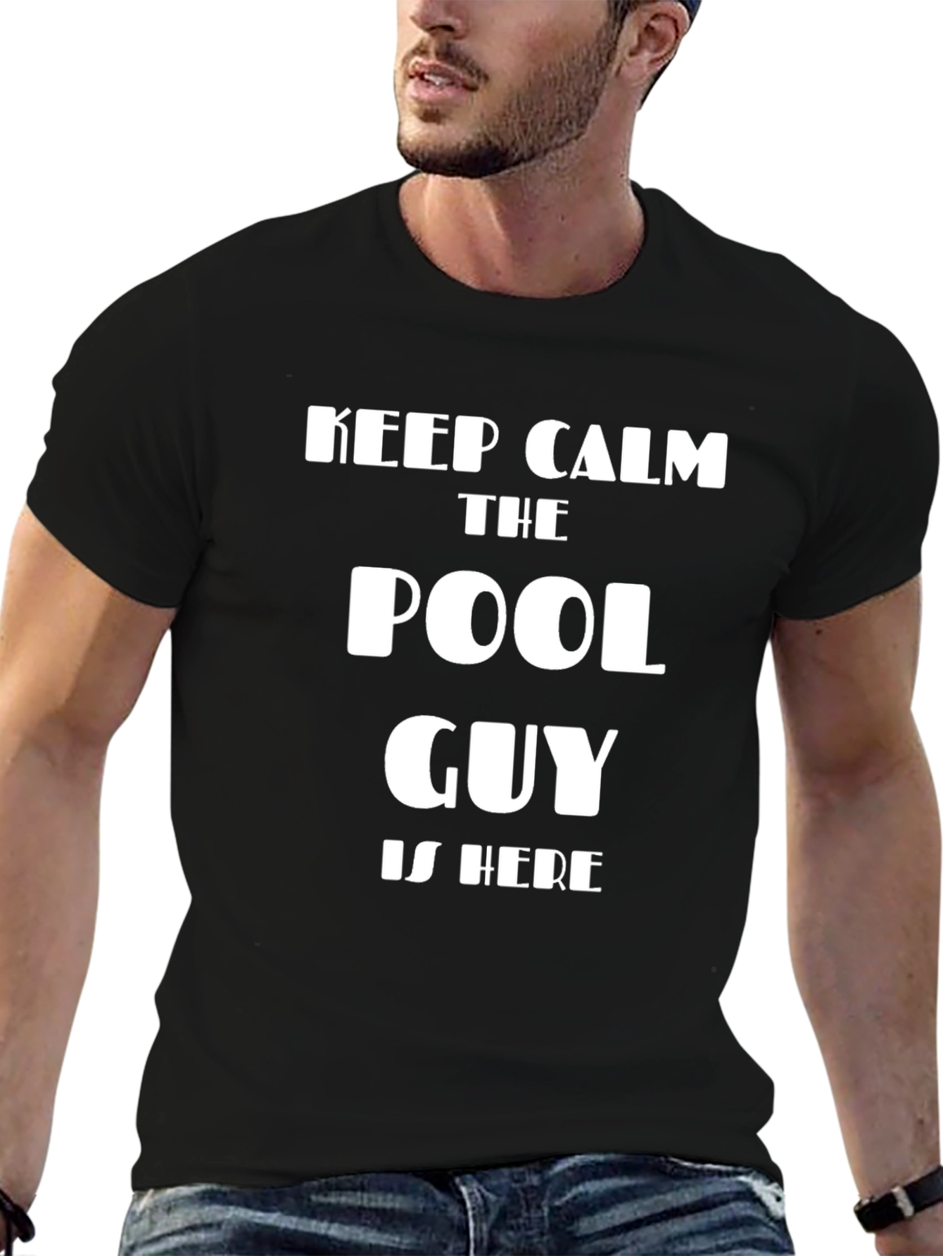 Keep Calm Pool Guy T-Shirt Funny Pool Maintenance Tee