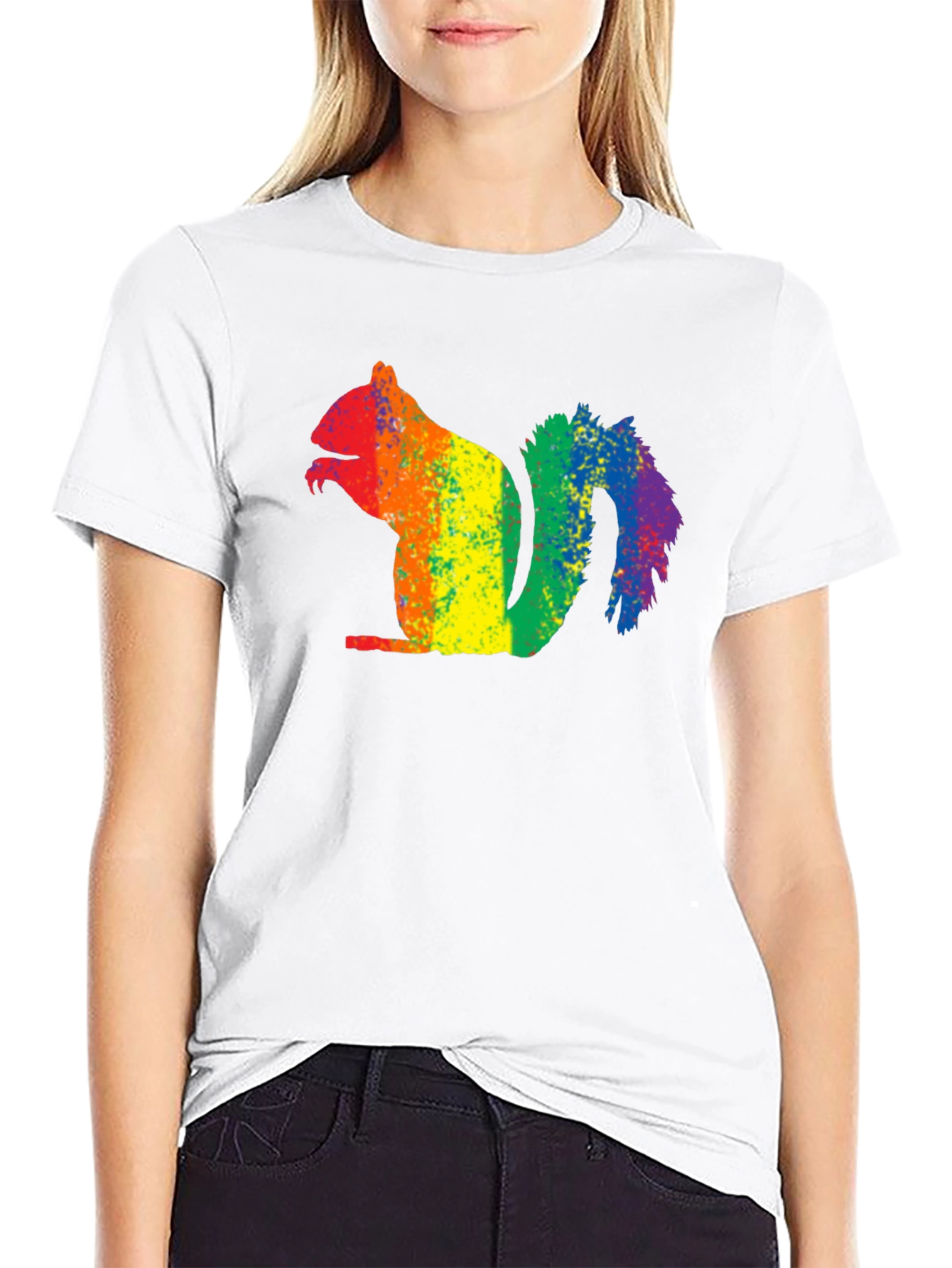 Rainbow Squirrel Graphic Tee - Pride Apparel