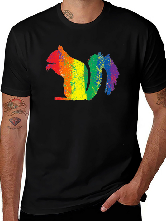 Rainbow Squirrel Graphic Tee - Pride Apparel