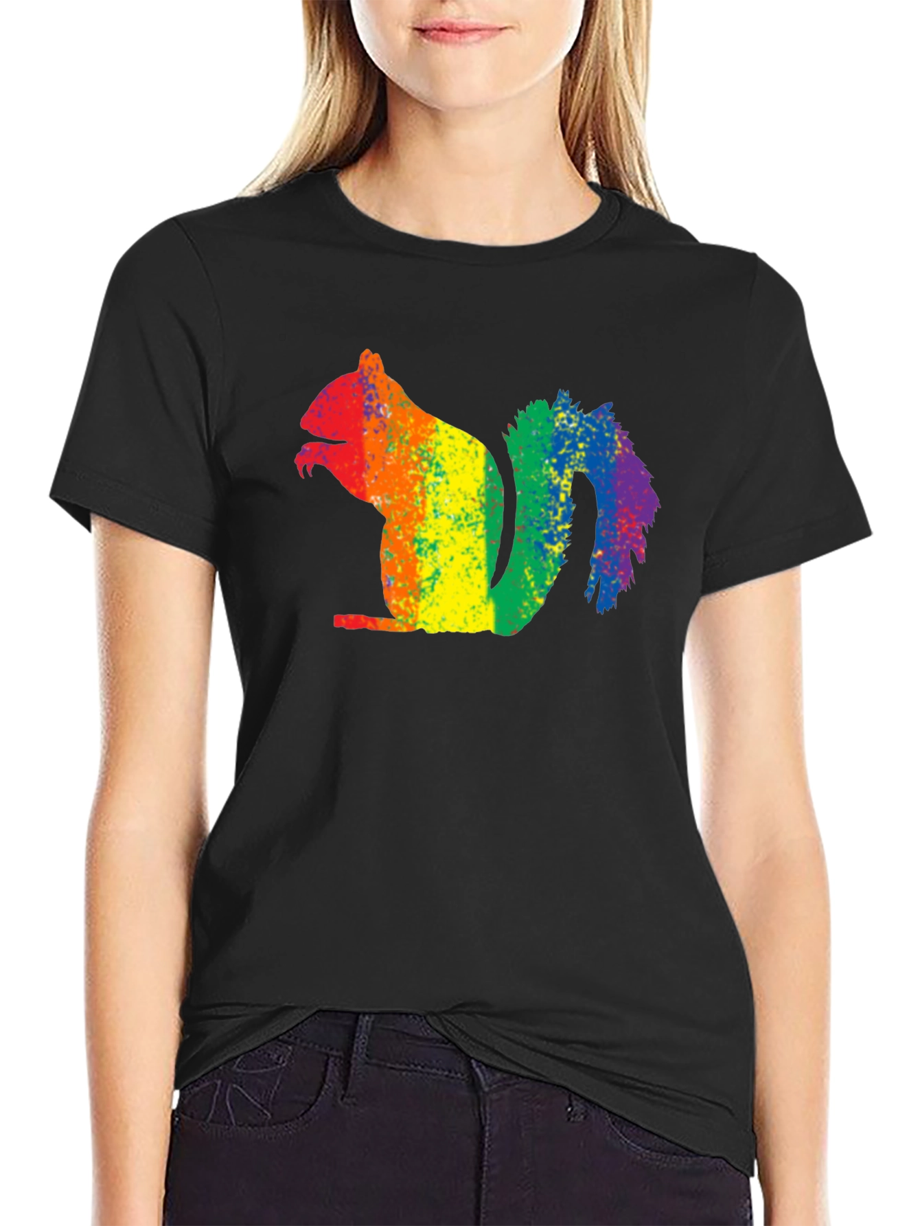 Rainbow Squirrel Graphic Tee - Pride Apparel
