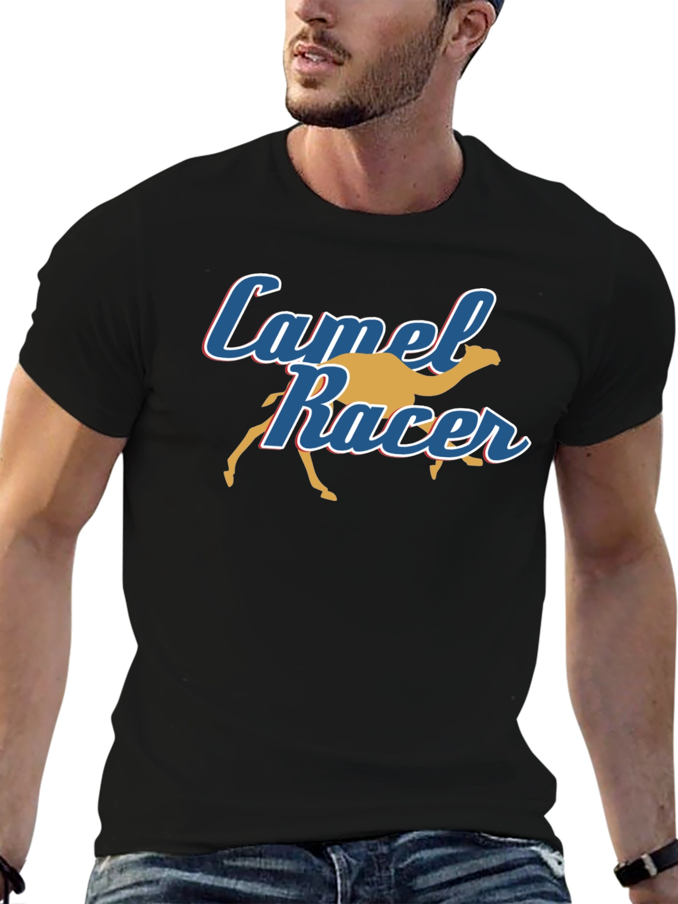 Camel Racer Graphic T-Shirt - Soft Cotton Tee