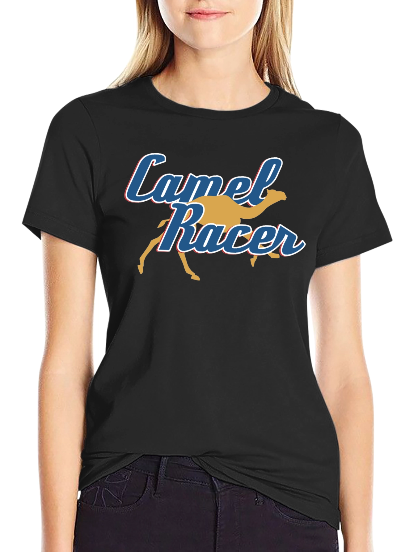Camel Racer Graphic T-Shirt - Soft Cotton Tee