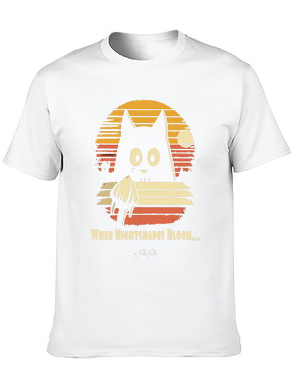 Nightshades Bloom T-Shirt Black Cat Tee