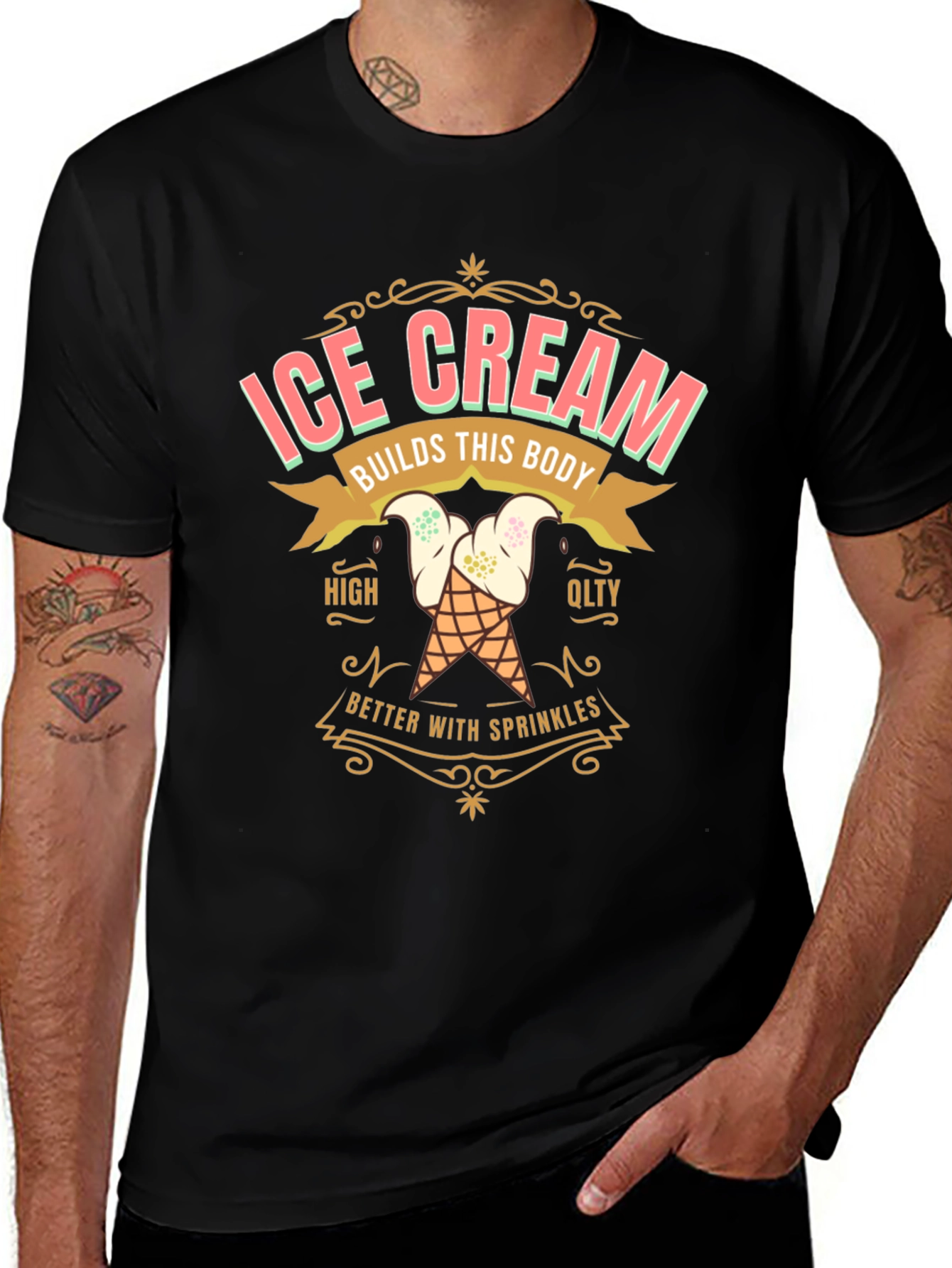 Ice Cream Builds This Body T-Shirt