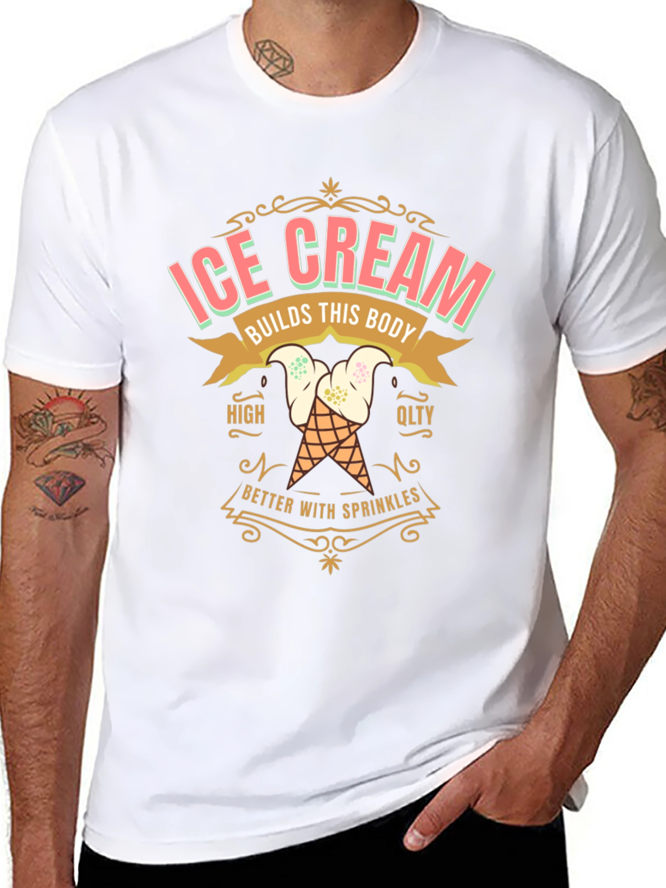 Ice Cream Builds This Body T-Shirt