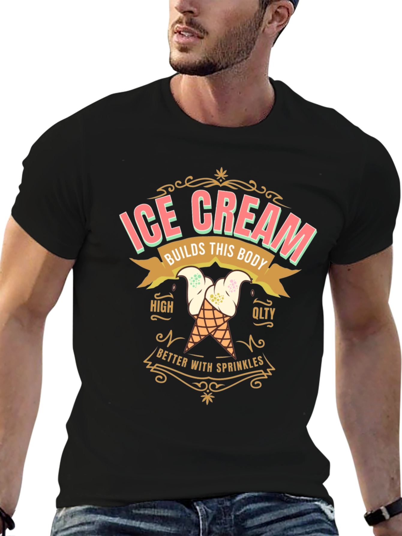 Ice Cream Builds This Body T-Shirt