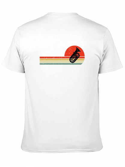 Retro Tuba Sunset Graphic Tee - Musician T-Shirt