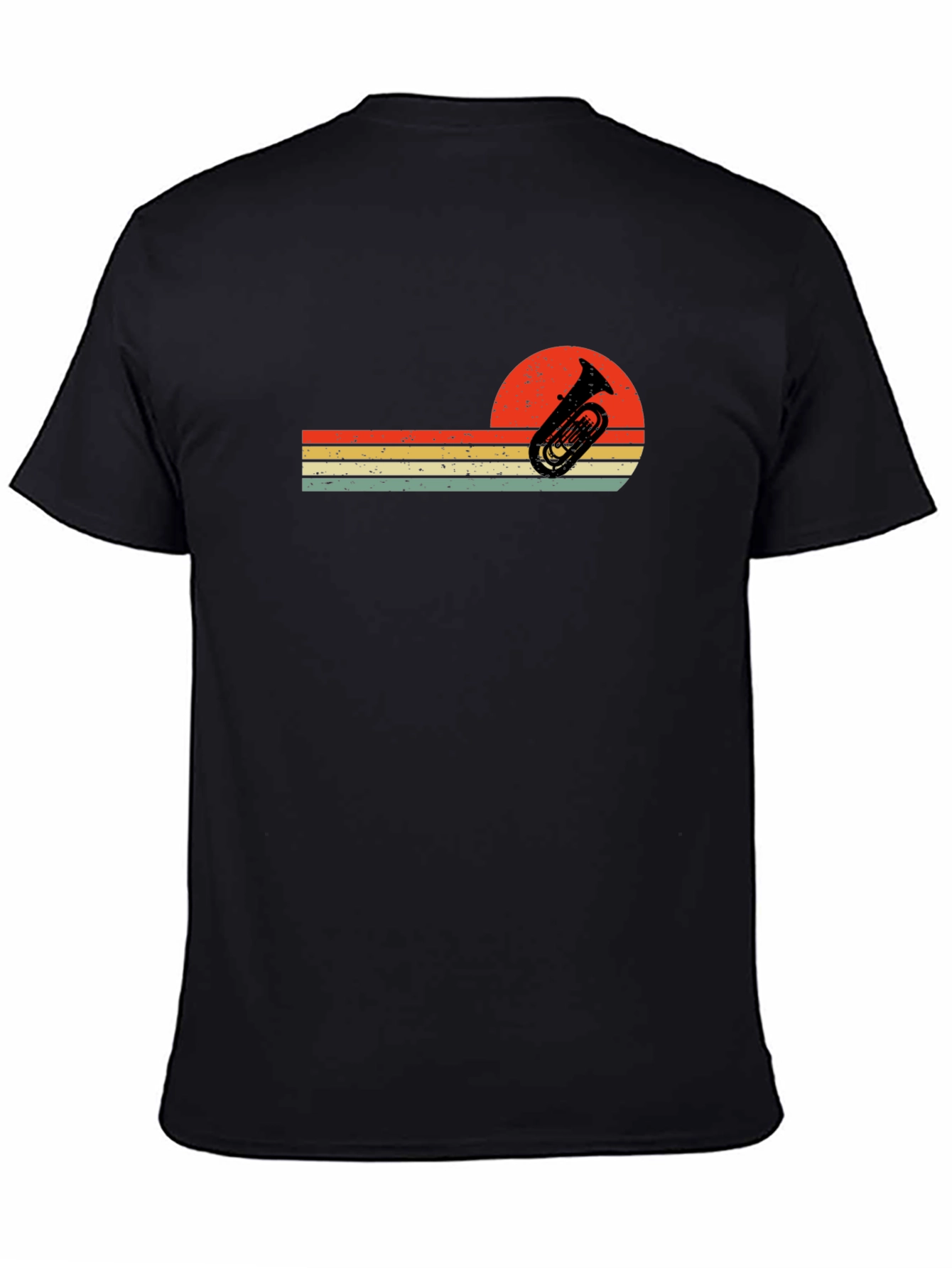 Retro Tuba Sunset Graphic Tee - Musician T-Shirt