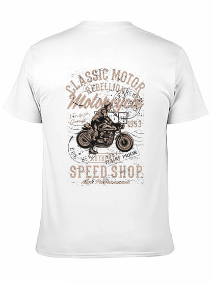 Classic Motor Rebellion Motorcycle T-Shirt