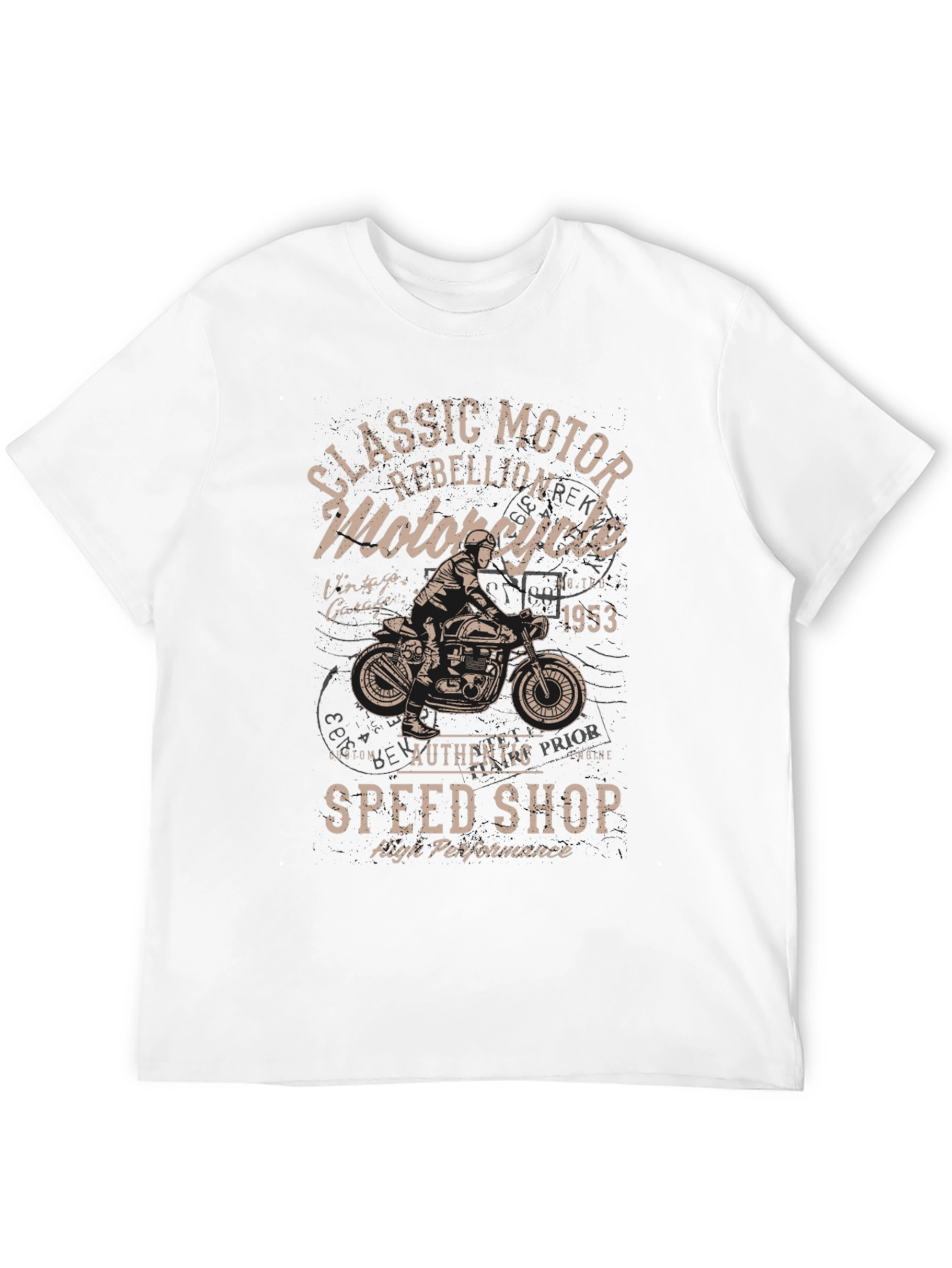 Classic Motor Rebellion Motorcycle T-Shirt