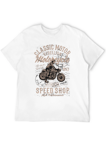Classic Motor Rebellion Motorcycle T-Shirt